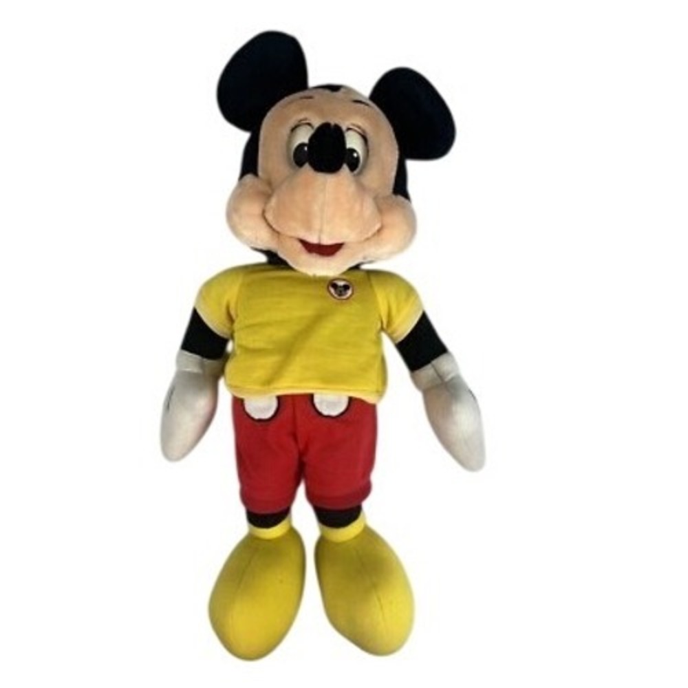 Disney Vtg‎ 1986 Mickey Mouse Talking Cassette Player Plush Toy Collectible Lg
